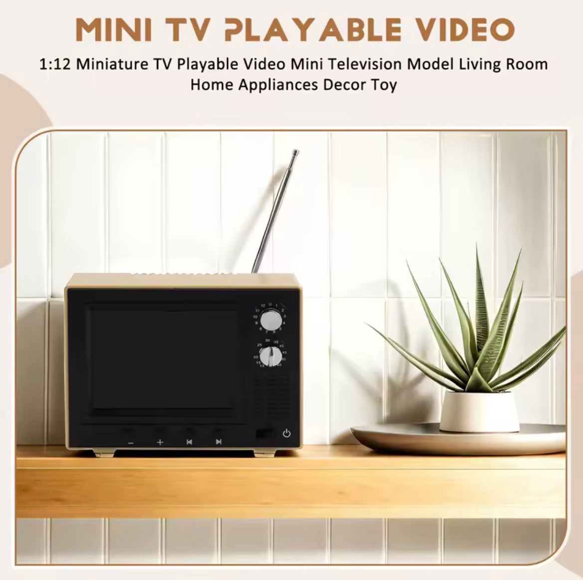Mini Retro TV – Nostalgia in Your Space